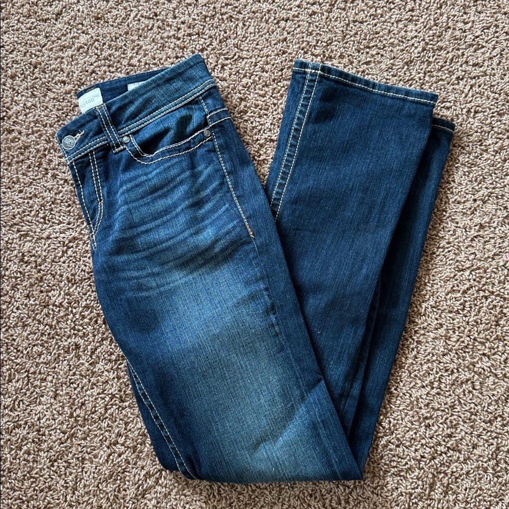 Dark Blue BKE Payton Bootcut Denim Jeans